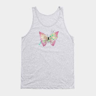 A Beauty butterfly ( Print on front and back) Tank Top